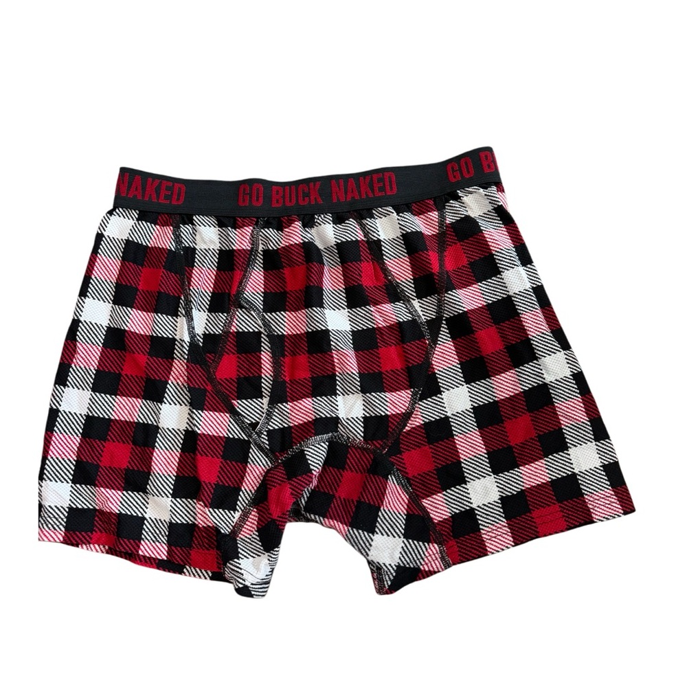 Duluth Trading Co Men's Boxer Briefs Go Buck‎ Naked Plaid Size Medium